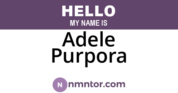 Adele Purpora