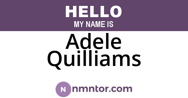 Adele Quilliams
