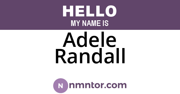 Adele Randall