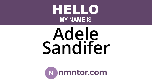 Adele Sandifer