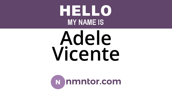 Adele Vicente