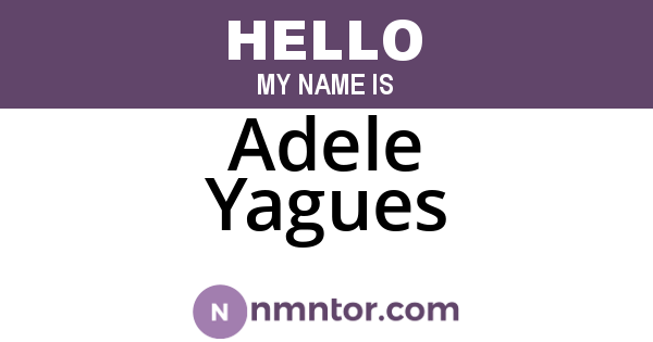 Adele Yagues