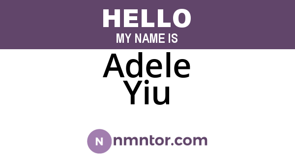 Adele Yiu