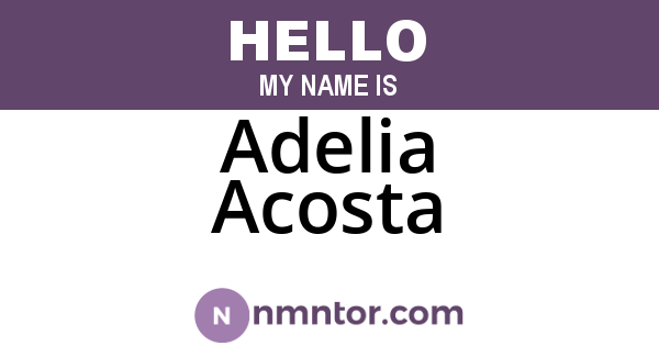 Adelia Acosta