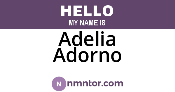 Adelia Adorno
