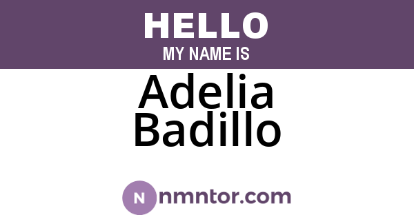 Adelia Badillo