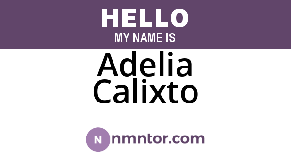 Adelia Calixto