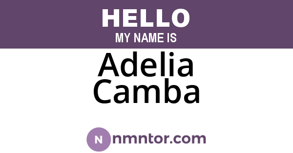 Adelia Camba