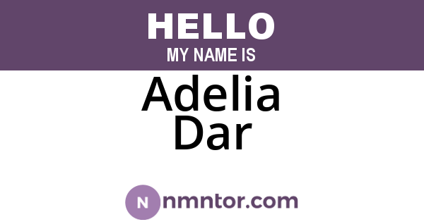 Adelia Dar