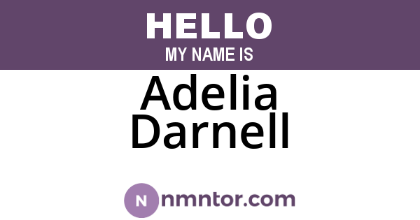 Adelia Darnell