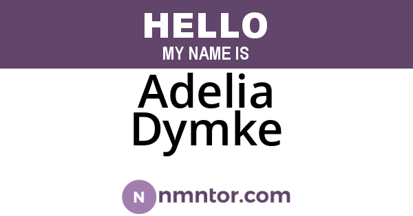 Adelia Dymke