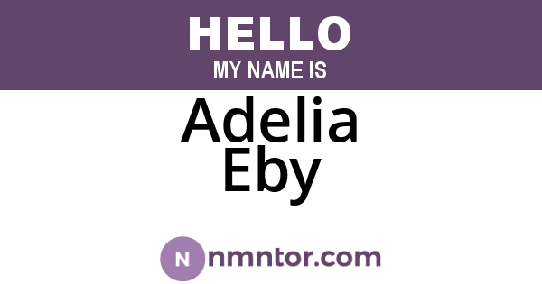 Adelia Eby