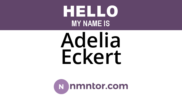 Adelia Eckert