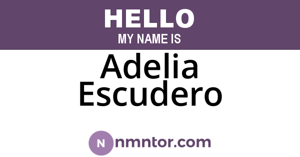 Adelia Escudero