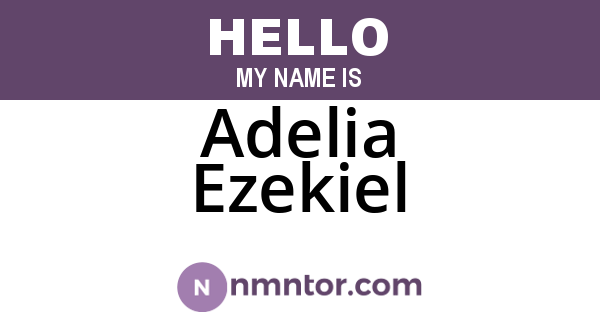 Adelia Ezekiel
