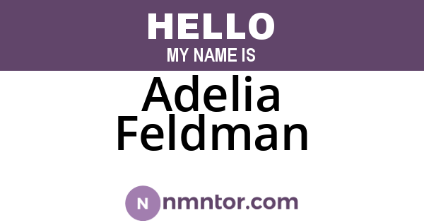 Adelia Feldman