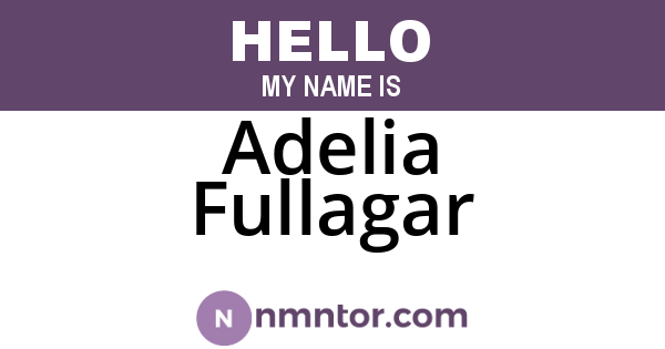Adelia Fullagar