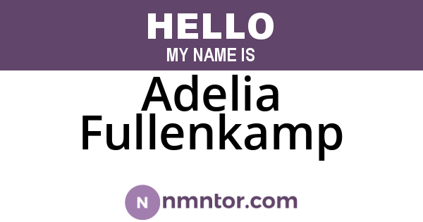 Adelia Fullenkamp