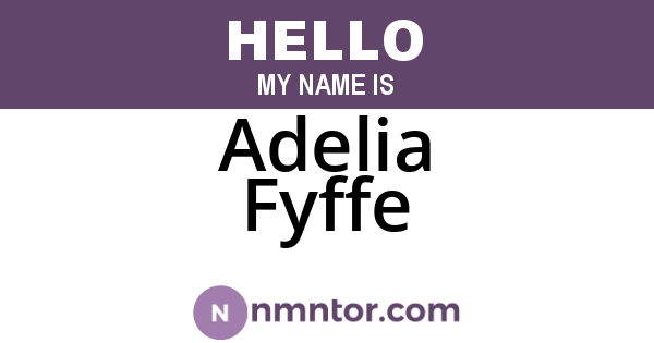 Adelia Fyffe