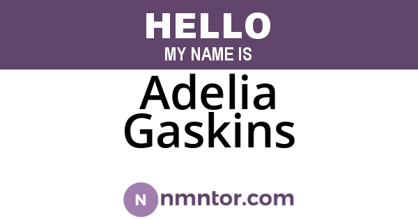 Adelia Gaskins