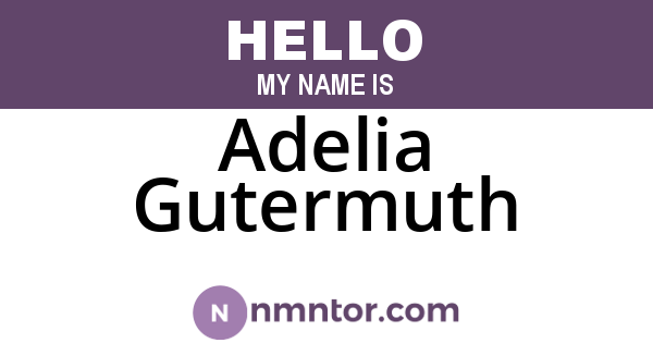 Adelia Gutermuth