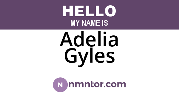 Adelia Gyles