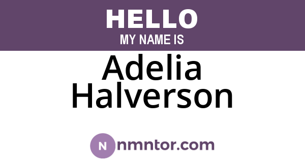 Adelia Halverson