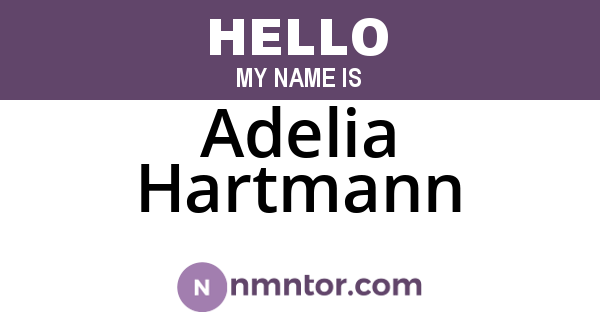 Adelia Hartmann