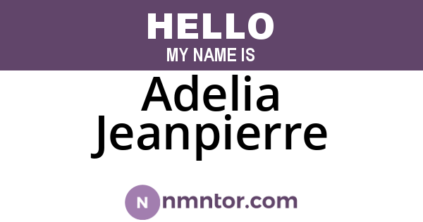 Adelia Jeanpierre