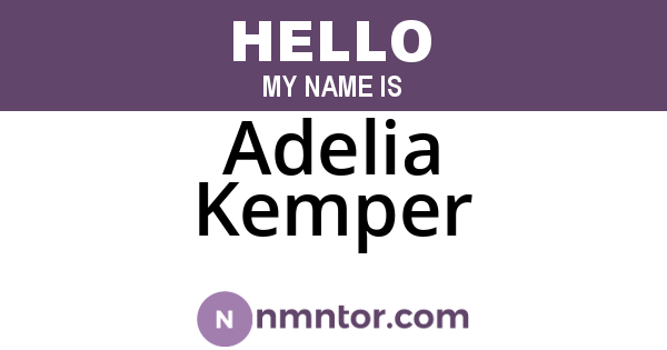 Adelia Kemper