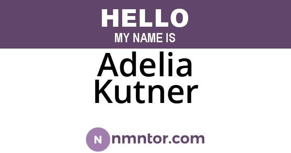 Adelia Kutner