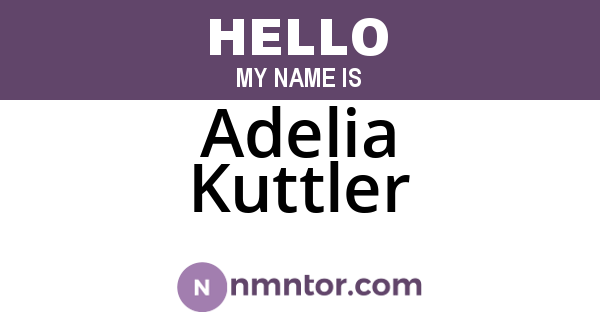 Adelia Kuttler