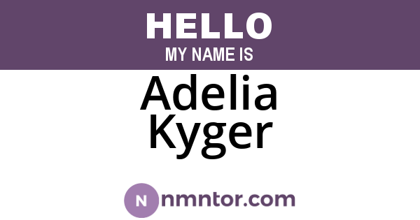Adelia Kyger