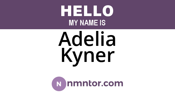 Adelia Kyner