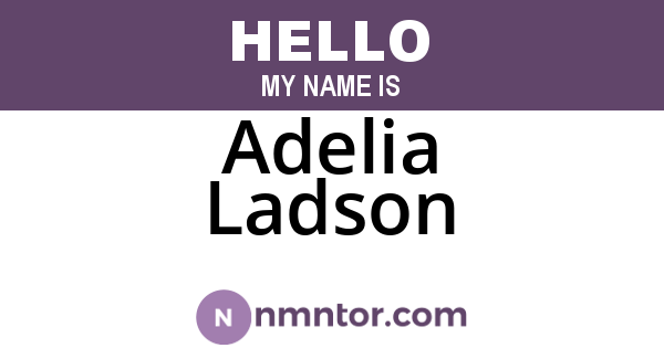 Adelia Ladson