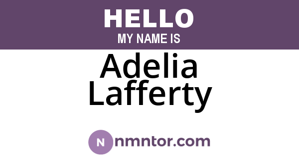 Adelia Lafferty