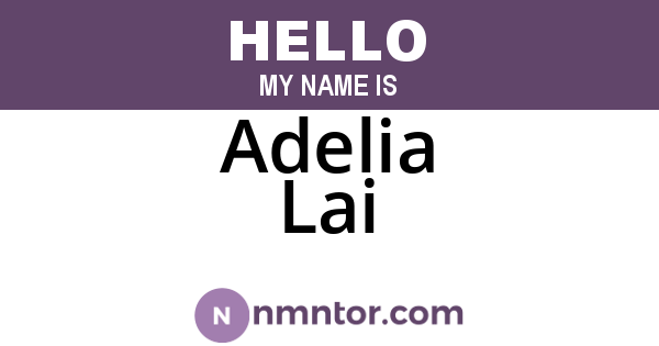 Adelia Lai