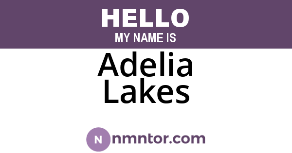 Adelia Lakes