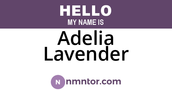 Adelia Lavender