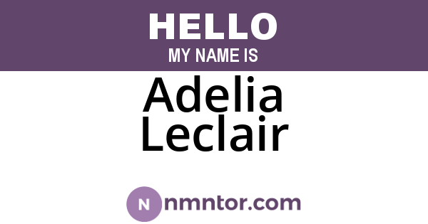 Adelia Leclair