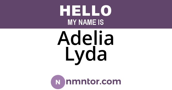 Adelia Lyda