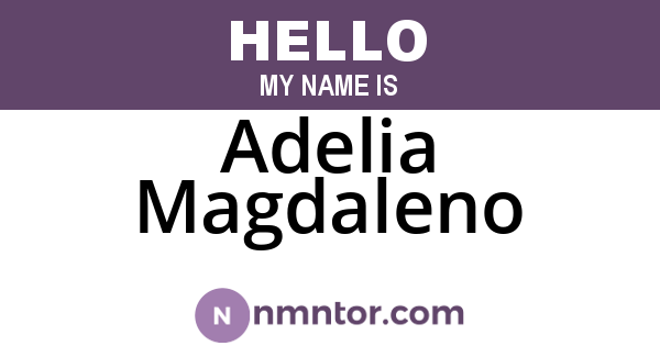 Adelia Magdaleno