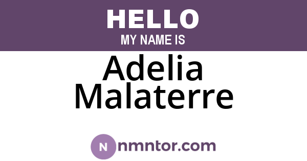 Adelia Malaterre