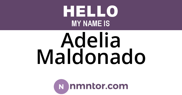 Adelia Maldonado