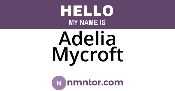 Adelia Mycroft