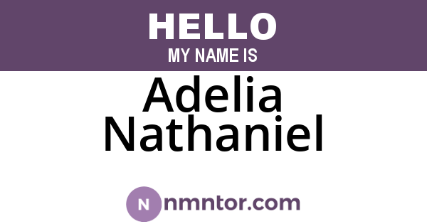 Adelia Nathaniel