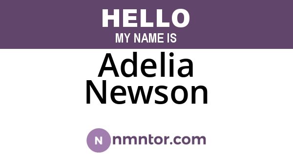 Adelia Newson