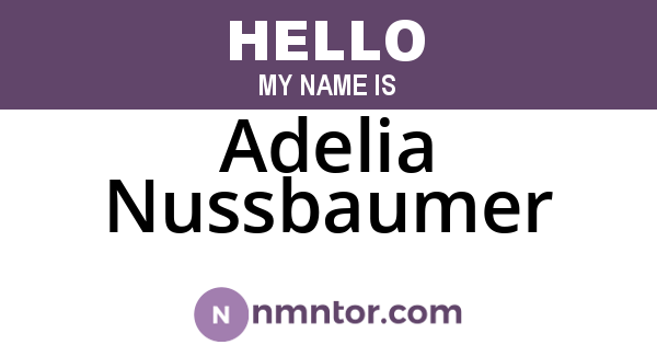 Adelia Nussbaumer