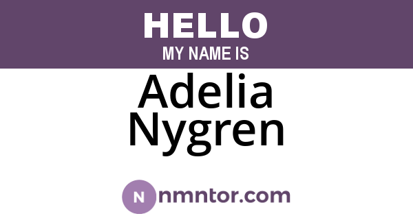 Adelia Nygren