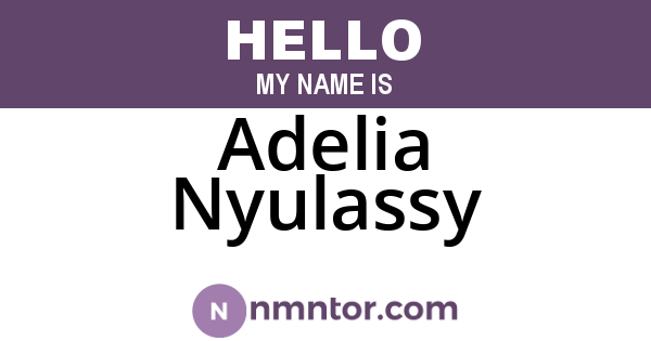 Adelia Nyulassy